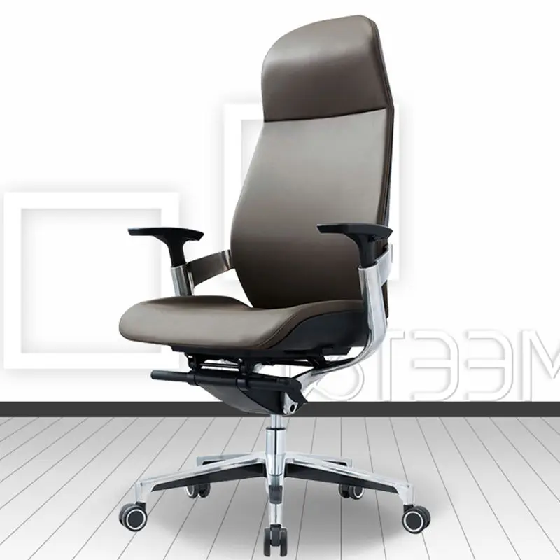 Luxury Boss Manager Revolving Office Chair Ergonomic Massage Leather Swivel Executive Chair Modern Design Wood Metal Plastic — image 3
