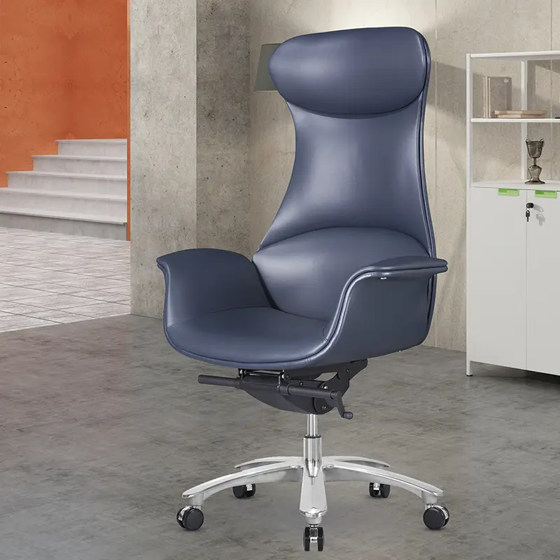 Customized Luxury Modern Executive Ergonomic Office Chairs Ceo Boss Manager Genuine Office Leather Chair — image 4