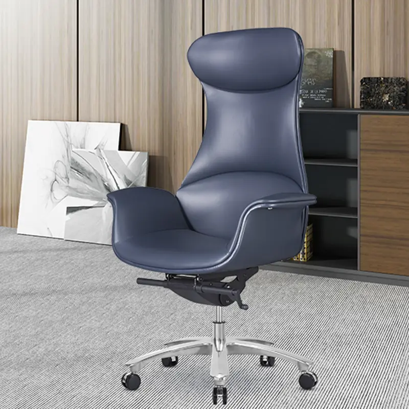 Customized Luxury Modern Executive Ergonomic Office Chairs Ceo Boss Manager Genuine Office Leather Chair — image 6