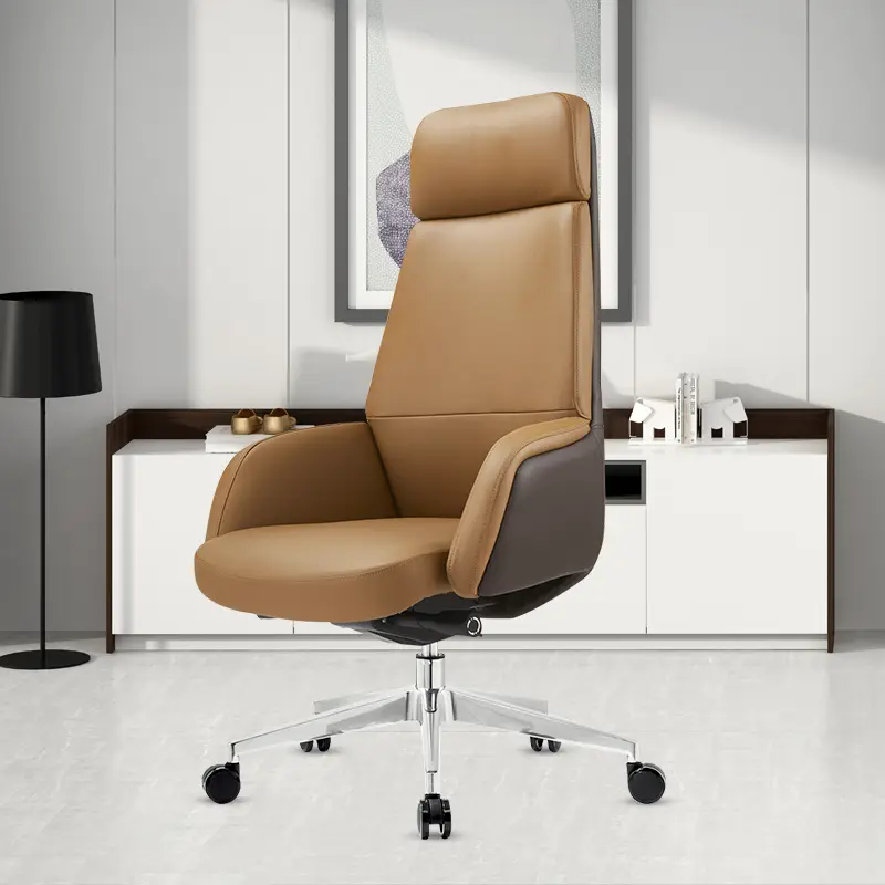New Boss Modern Executive Office Chair Comfortable Swivel Furniture for Director Managers PU Leather Executive Chair — image 6