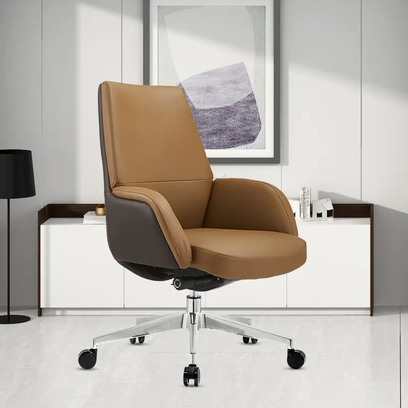 New Boss Modern Executive Office Chair Comfortable Swivel Furniture for Director Managers PU Leather Executive Chair — image 7