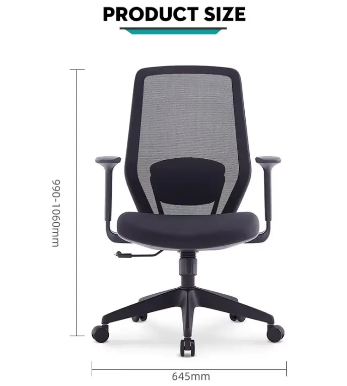 Modern Wholesale Executive Office Chair Ergonomic Swivel Mesh Design Adjustable Headrest Office Chairs With Arm Rest — image 3