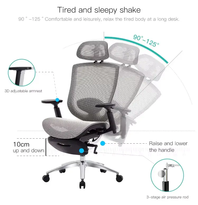 Modern Luxury Swivel Mesh Office Chair with Ergonomic Back Support Commercial Furniture Leader for Conference Use — image 5