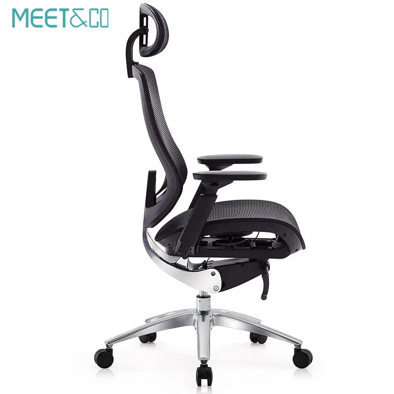 Meetco Modern Design Luxury Executive Swivel Desk Chair High Back Boss Armchair Lifting Rotatable Footrest Adjustable Features — image 6