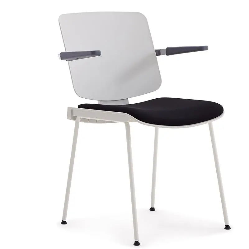 Modern Comfortable Stackable Iron School Chair with Writing Pad for Teacher Use in Conference Rooms — view 1