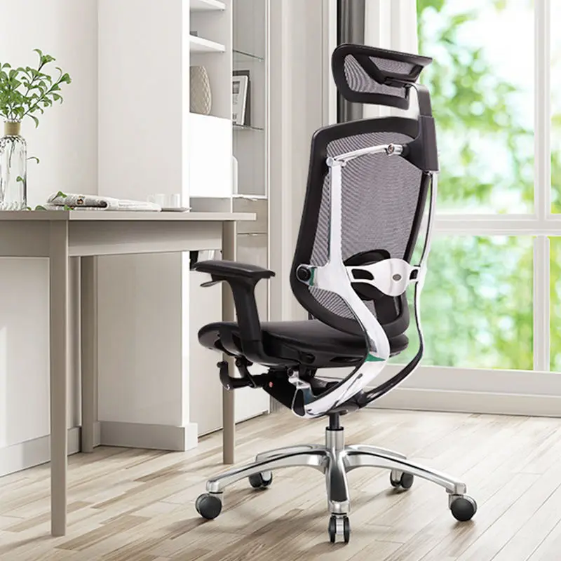 VISKY Modern Executive Chair Ergonomic Linkage Armrest Office Computer Racing Wooden Gaming Seat with Comfortable Footre — view 1