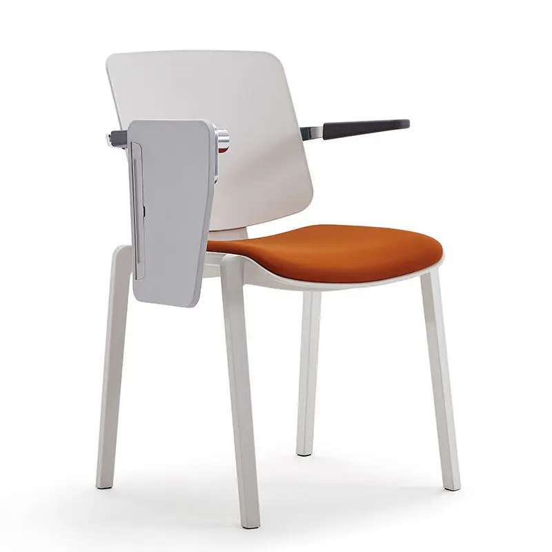 Modern Comfortable Stackable Iron School Chair with Writing Pad for Teacher Use in Conference Rooms — image 4