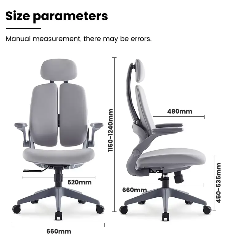 Comfortable MEET&CO Manager Executive Office Chair Modern High Back Mesh Fabric Ergonomic Lumbar Support Adjustable Height — image 3