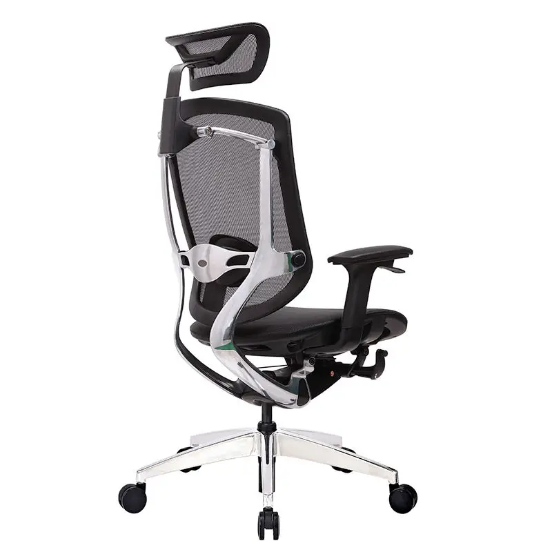 VISKY Modern Executive Chair Ergonomic Linkage Armrest Office Computer Racing Wooden Gaming Seat with Comfortable Footrest — image 7