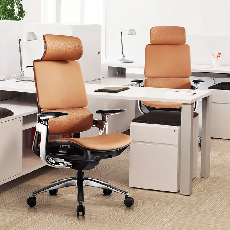 Modern Mesh Office Chair with Adjustable Headrest Easy Operation Ergonomic Computer Chair for Home Use Direct Factory Pr — view 1