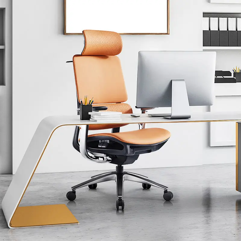 Modern Mesh Office Chair with Adjustable Headrest Easy Operation Ergonomic Computer Chair for Home Use Direct Factory Price — image 3
