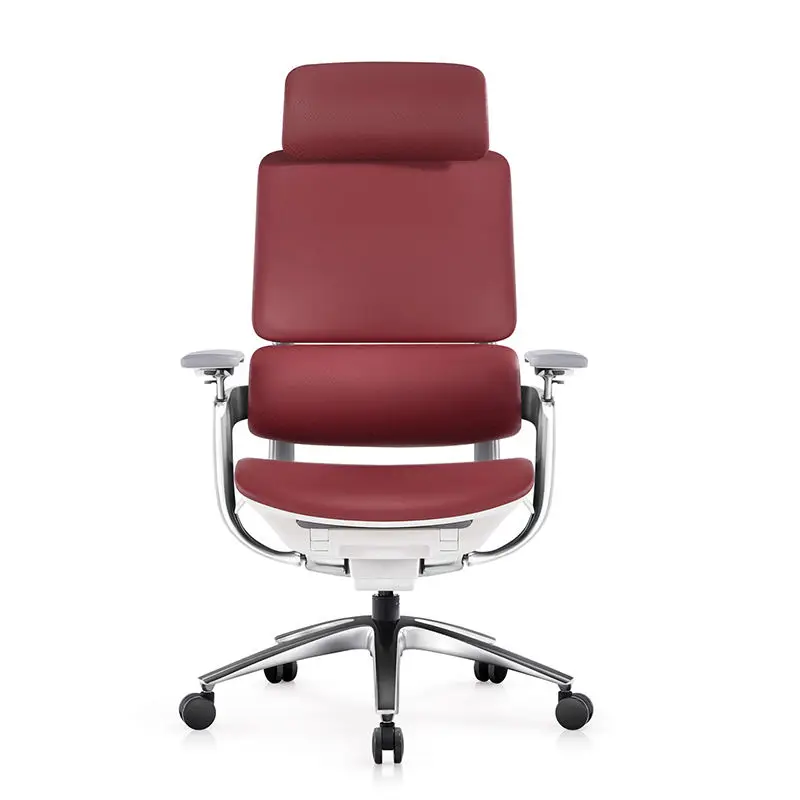 Popular Ergonomic Luxury Office Chair with Footrest Modern Mesh Design Home Use PU Leather Factory Direct Sale Price — image 3