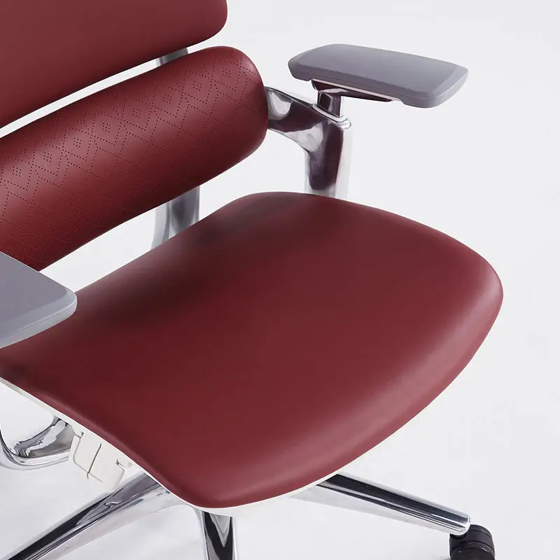 Popular Ergonomic Luxury Office Chair with Footrest Modern Mesh Design Home Use PU Leather Factory Direct Sale Price — image 7
