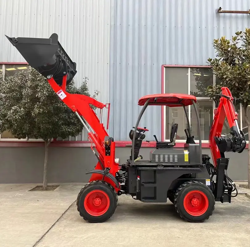 TH10-50 Backhoe Excavator Loader Tractor New Backhoe Digger Mini Loader 4x4 Backhoe Wheel Loader — image 4