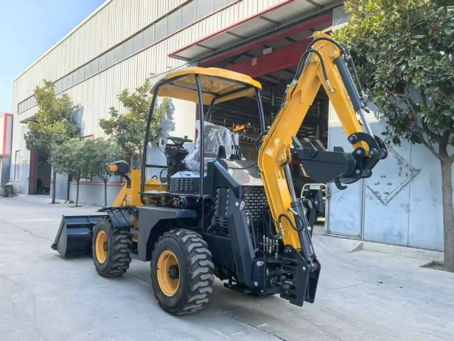 TH10-50 Backhoe Excavator Loader Tractor New Backhoe Digger Mini Loader 4x4 Backhoe Wheel Loader — image 5