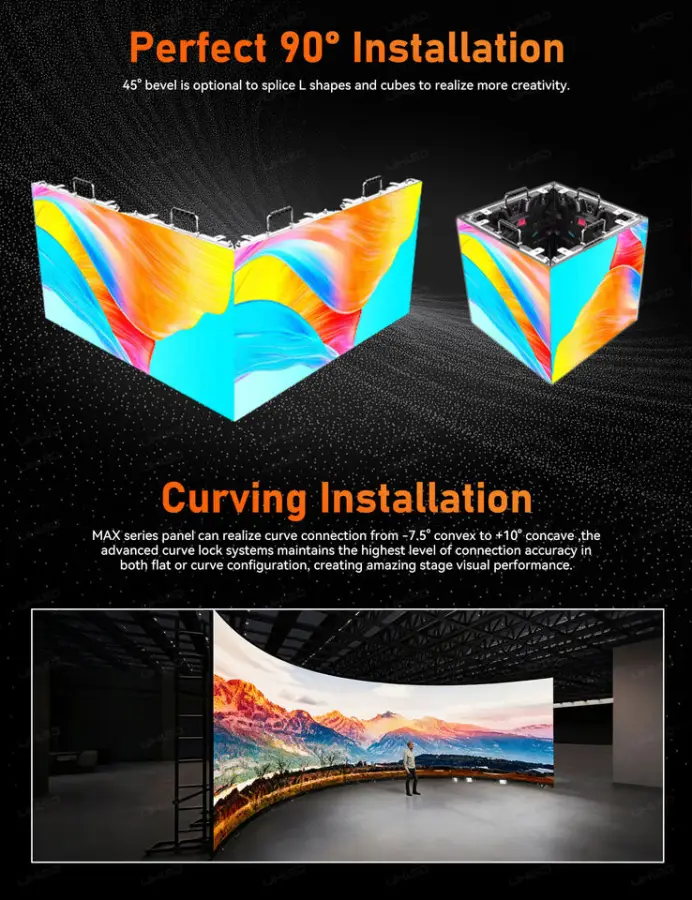 UHLED Indoor LED Display P2.5  3.52*1.92m  Led Display Video Wall Panel Screen Indoor — image 3