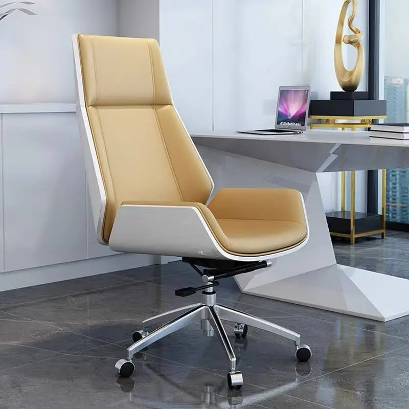 High Quality Modern Foldable Wooden Panel Staff Office Chair with Adjustable Height for Home Office Bedroom Villa Conference Use — image 4