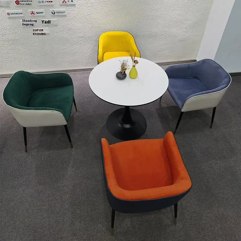 Modern Leisure Negotiation Table and Chairs Combination-Solid Oak Modular Office Meeting Reception Set — image 3