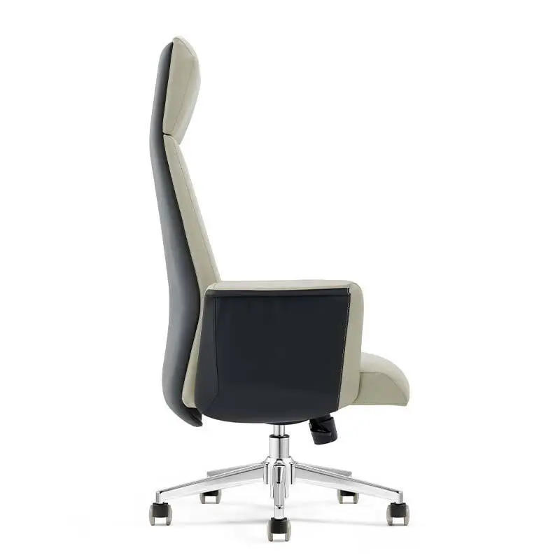 Hot Selling Modern Design Executive Office Chair Stainless Steel Boss Leather Chair for Home or Office for Villas — image 3