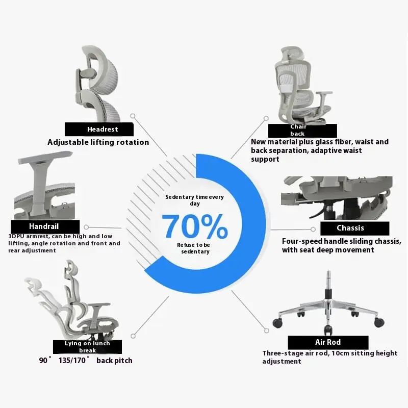 High Quality Durable Ergonomic Adjustable Stainless Steel Modern Swivel Office Chair for Conference Rooms — image 6