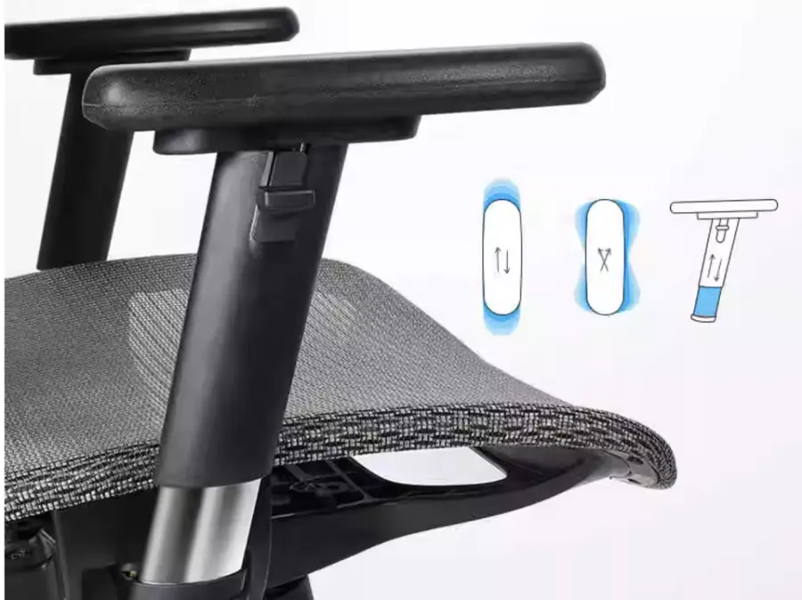 Modern Design Ergonomic Office Chair with Lift Comfortable Mesh Material Swivel Chair Furniture — image 6