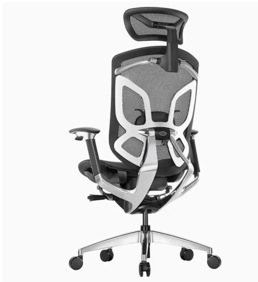 Manufacture High Back Adjustable Modern Boss Computer Executive Game Ergonomic Office Chair Footrest Full Mesh Chair — image 3