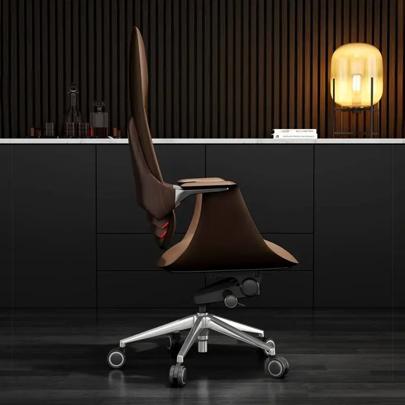 High Quality Modern Design Office Staff Chair Stainless Steel Lift Conference Computer Chair for Home Bedroom Boss — image 4