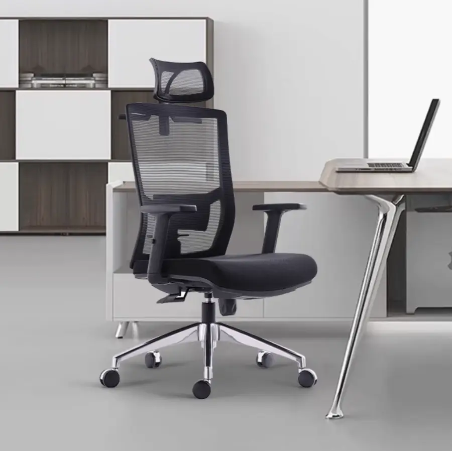 Modern Design Ergonomic Office Chair with Lift Comfortable Mesh Material Swivel Chair Furniture — image 2