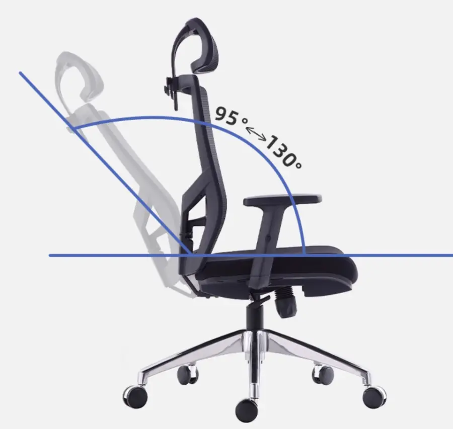 Modern Design Ergonomic Office Chair with Lift Comfortable Mesh Material Swivel Chair Furniture — image 5