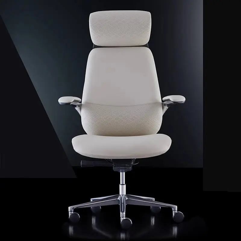 Italian Luxury Leather Boss Office Chair Cowhide Executive President Chair Reclining Feature for Study Computer Office Desks — image 3