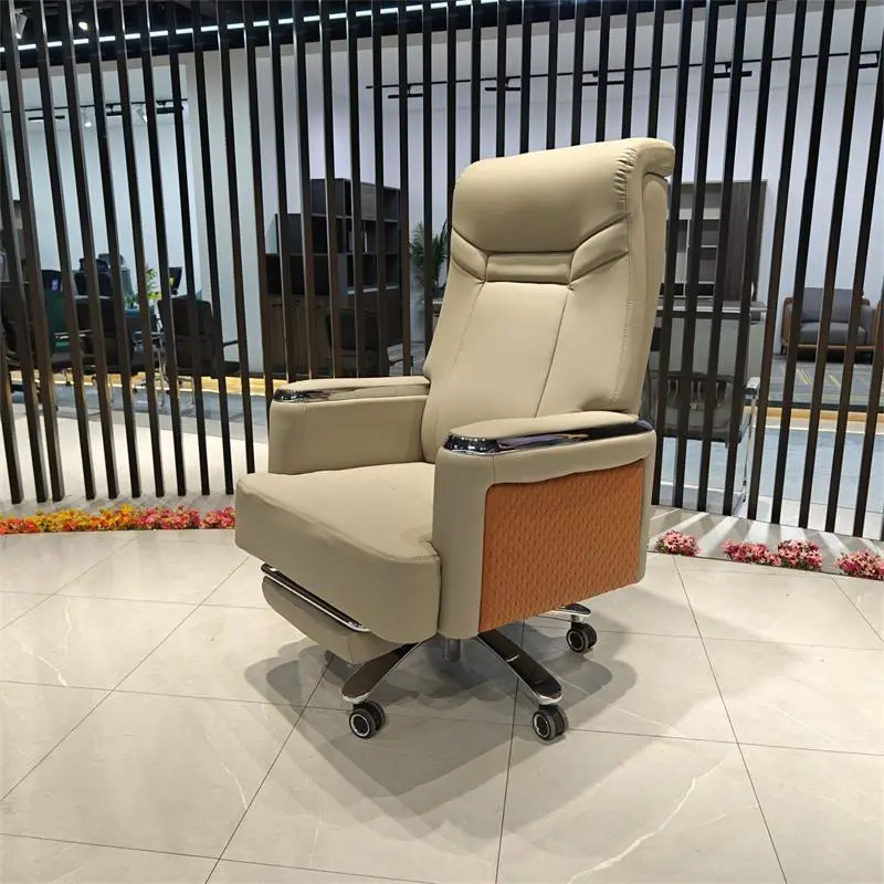 High Quality Modern Design Office Staff Chair Stainless Steel Lift Conference Computer Chair for Home Bedroom Boss — image 3