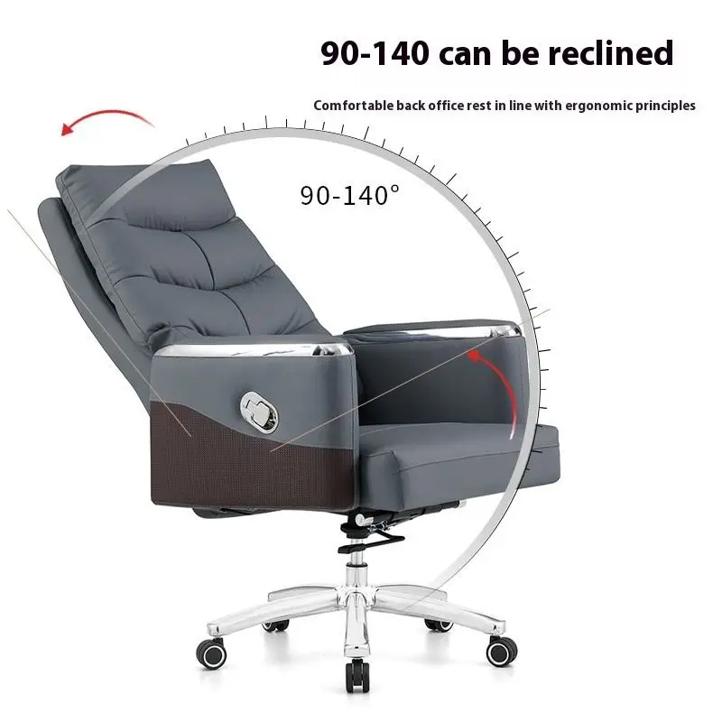 High Quality Modern Design Office Staff Chair Stainless Steel Lift Conference Computer Chair for Home Bedroom Boss — image 4