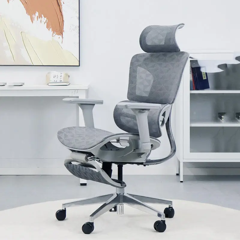 High-Back Adjustable Executive Office Chair Footrest Manufacture's Modern Full Mesh Ergonomic Chair for Gaming Boss Ergo — view 1