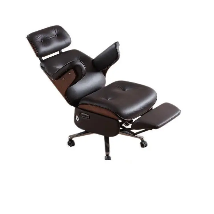 Ergonomic Luxury Office Chair with Adjustable Leather Solid Wood New Executive Desk Accessory Electric Executive Office Chair — image 6