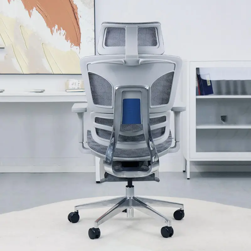 High-Back Adjustable Executive Office Chair Footrest Manufacture's Modern Full Mesh Ergonomic Chair for Gaming Boss Ergonomic — image 4