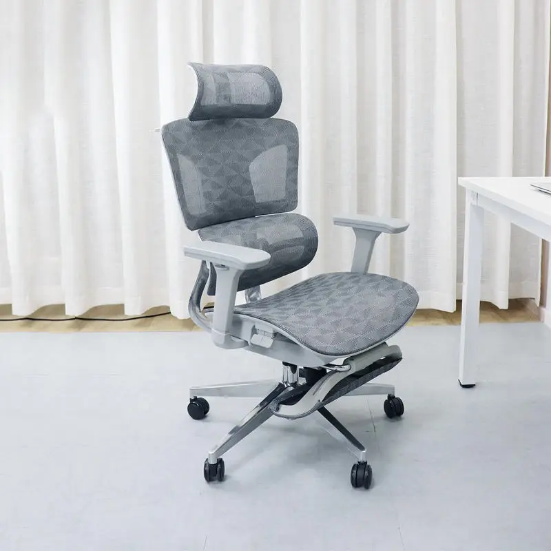 High-Back Adjustable Executive Office Chair Footrest Manufacture's Modern Full Mesh Ergonomic Chair for Gaming Boss Ergonomic — image 5