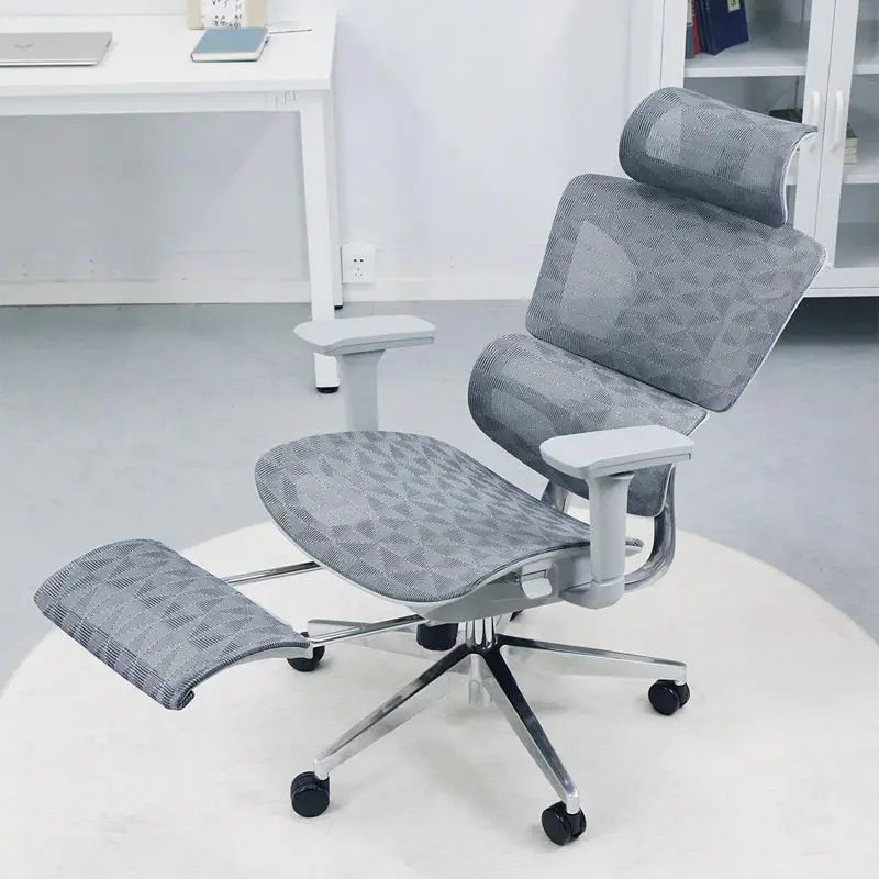 High-Back Adjustable Executive Office Chair Footrest Manufacture's Modern Full Mesh Ergonomic Chair for Gaming Boss Ergonomic — image 6