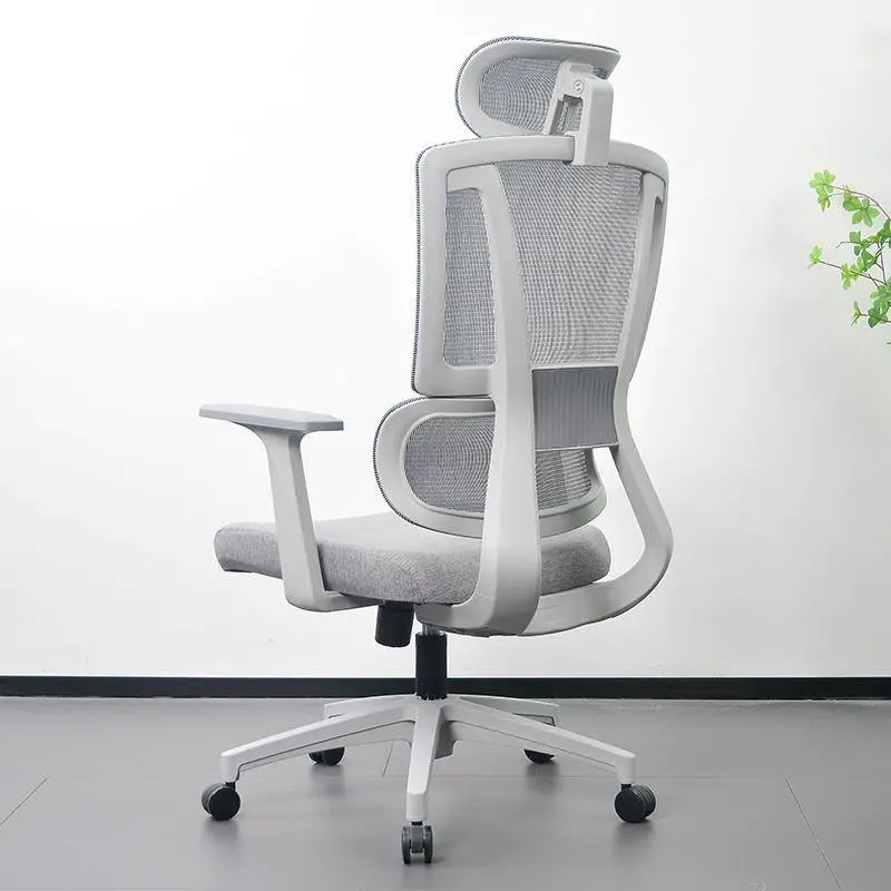 Manufacture High Back Adjustable Boss Computer Executive Game Modern Aluminum Frame Ergonomic Office Chair Footrest Full Mesh — image 3
