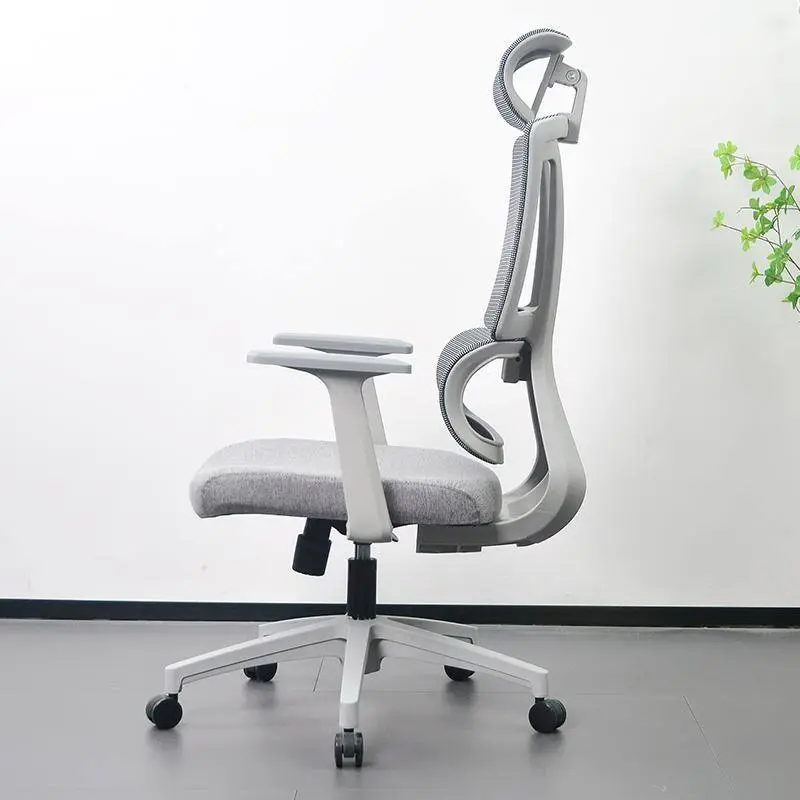Manufacture High Back Adjustable Boss Computer Executive Game Modern Aluminum Frame Ergonomic Office Chair Footrest Full Mesh — image 4