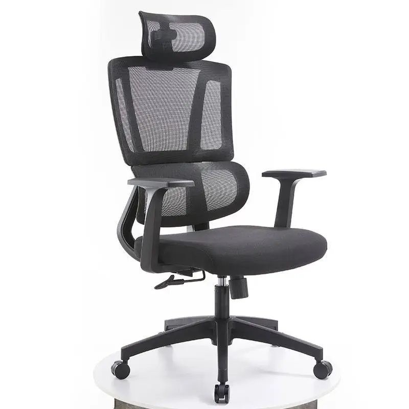 Manufacture High Back Adjustable Boss Computer Executive Game Modern Aluminum Frame Ergonomic Office Chair Footrest Full Mesh — image 5