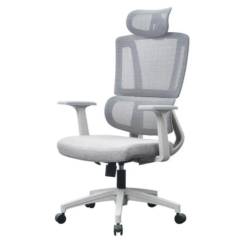Manufacture High Back Adjustable Boss Computer Executive Game Modern Aluminum Frame Ergonomic Office Chair Footrest Full Mesh — image 6