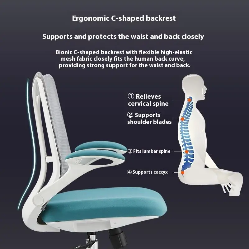 Manufacture High Back Adjustable Boss Computer Executive Game Ergonomic Office Chair With Footrest Full Mesh Ergonomic Chair — image 4
