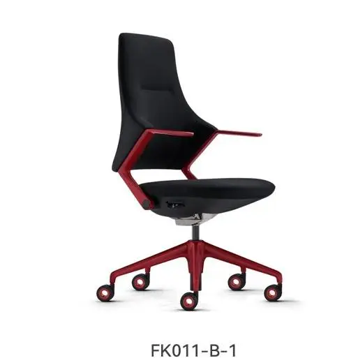 Modern Leather Office Chair Ergonomic High Back Unique Design Executive Home Swivel Chair Armrest Pu Leather Office Chair — image 3