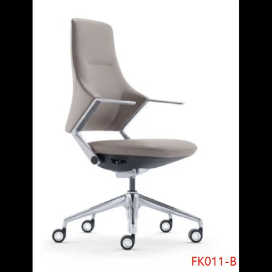 Modern Leather Office Chair Ergonomic High Back Unique Design Executive Home Swivel Chair Armrest Pu Leather Office Chair — image 5