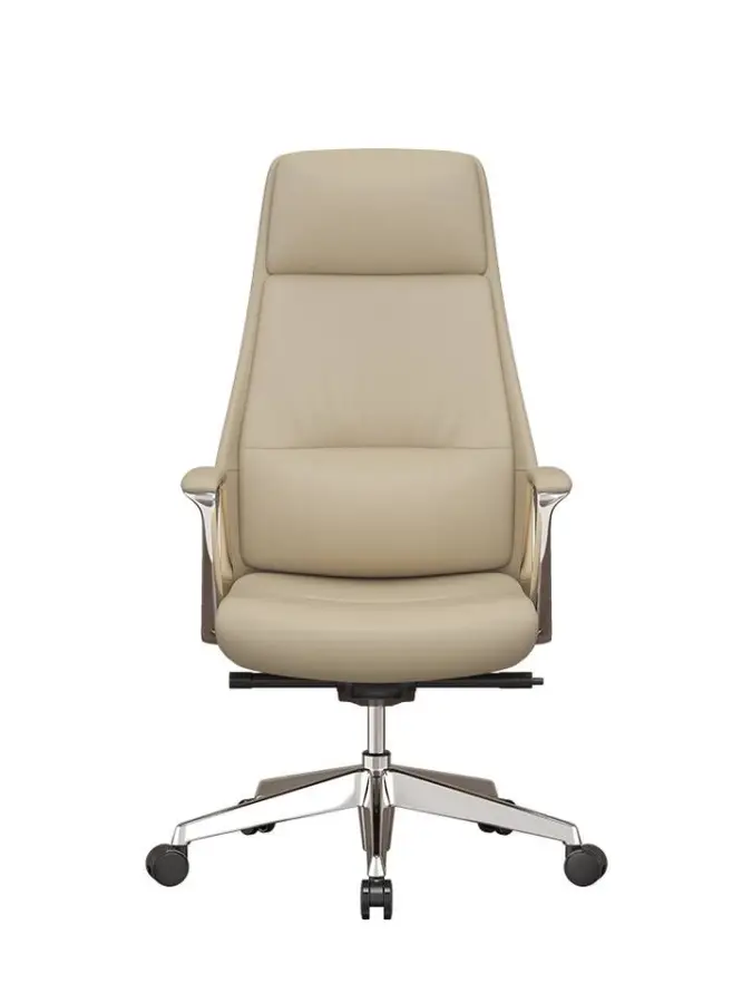 Modern Leather Office Chair Ergonomic High Back Unique Design Executive Home Swivel Chair Armrest Pu Leather Office Chair — image 6