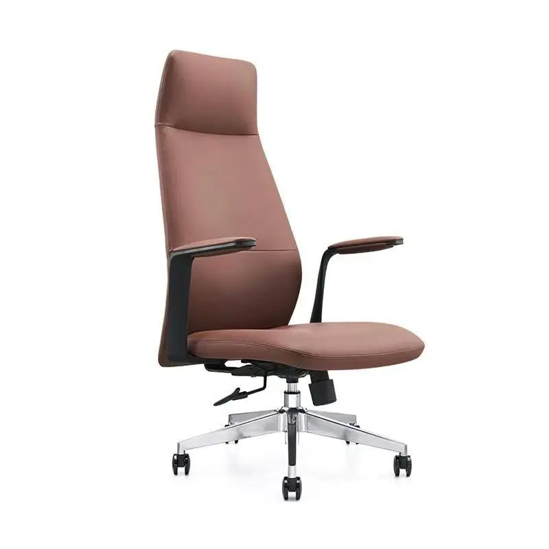 Modern Metal Frame Executive Office Chair Ergonomic High Back Adjustable Height Stainless Steel Swivel Armrest Unique De — view 1