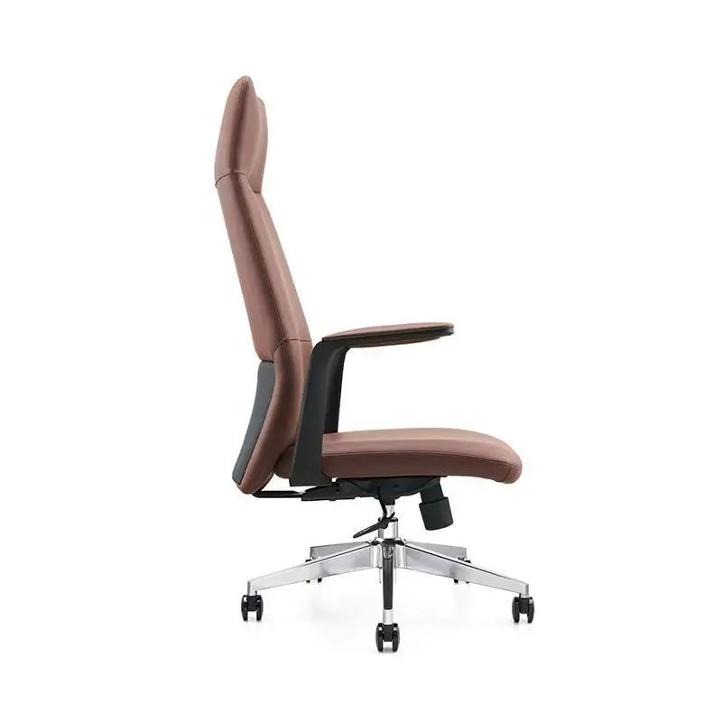 Modern Metal Frame Executive Office Chair Ergonomic High Back Adjustable Height Stainless Steel Swivel Armrest Unique Design — image 6