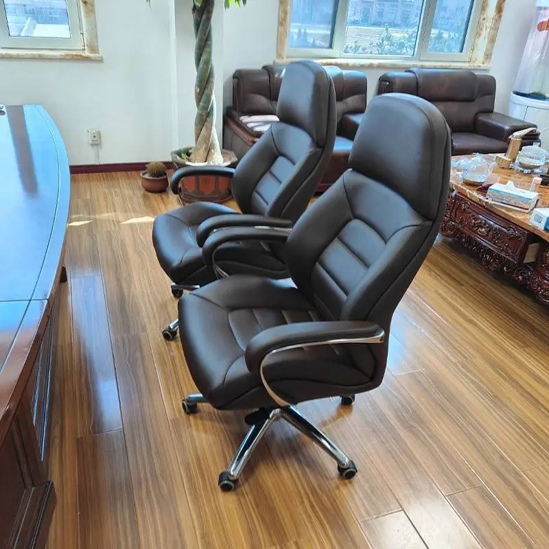 BAIYUAN Modern High Quality Stainless Steel Executive Office Chair White Orange Swivel Commercial Guangdong — image 5