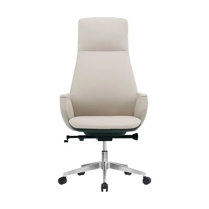 Modern Metal Executive Office Chair Ergonomic High Back Adjustable Height Stainless Steel Frame Swivel Armrest Unique Design — image 3