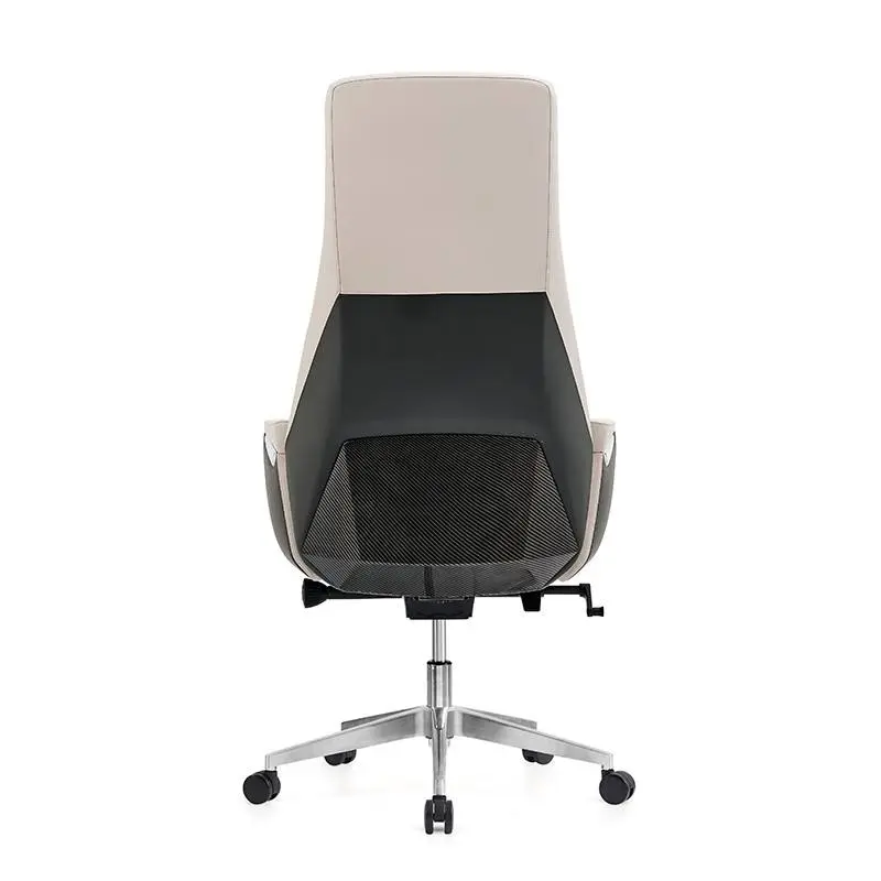 Modern Metal Executive Office Chair Ergonomic High Back Adjustable Height Stainless Steel Frame Swivel Armrest Unique Design — image 4